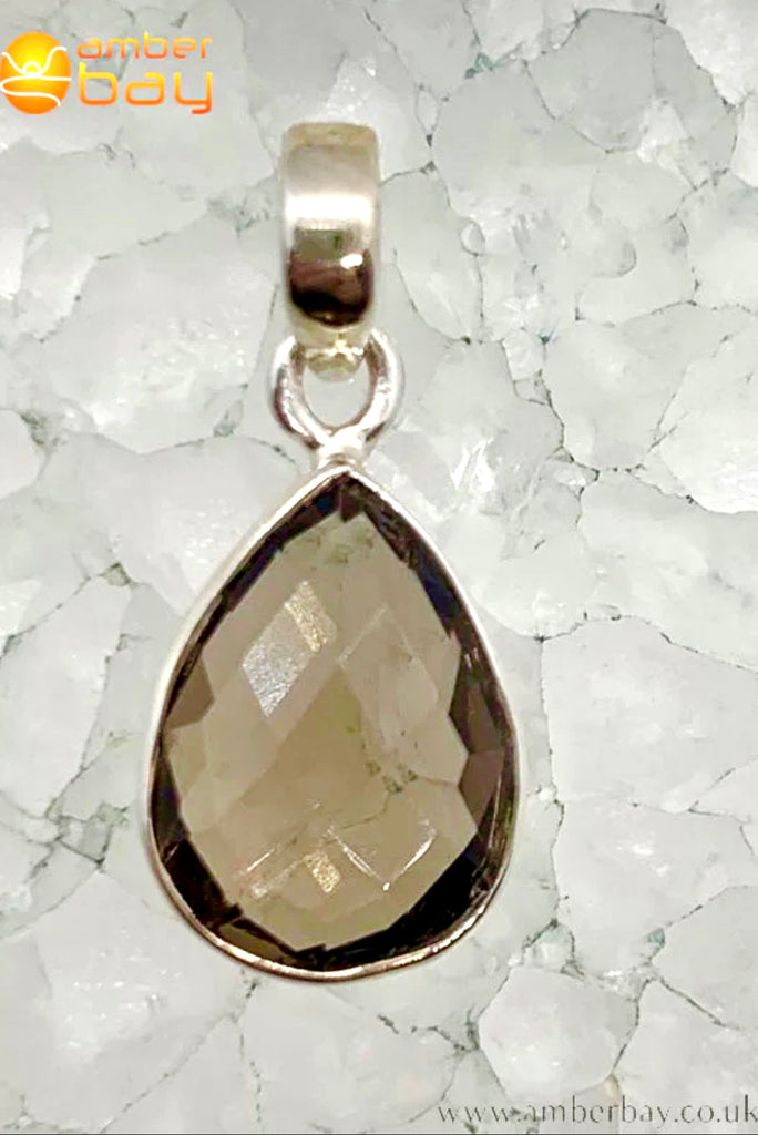 Sterling Silver Smokey Quartz Pendant