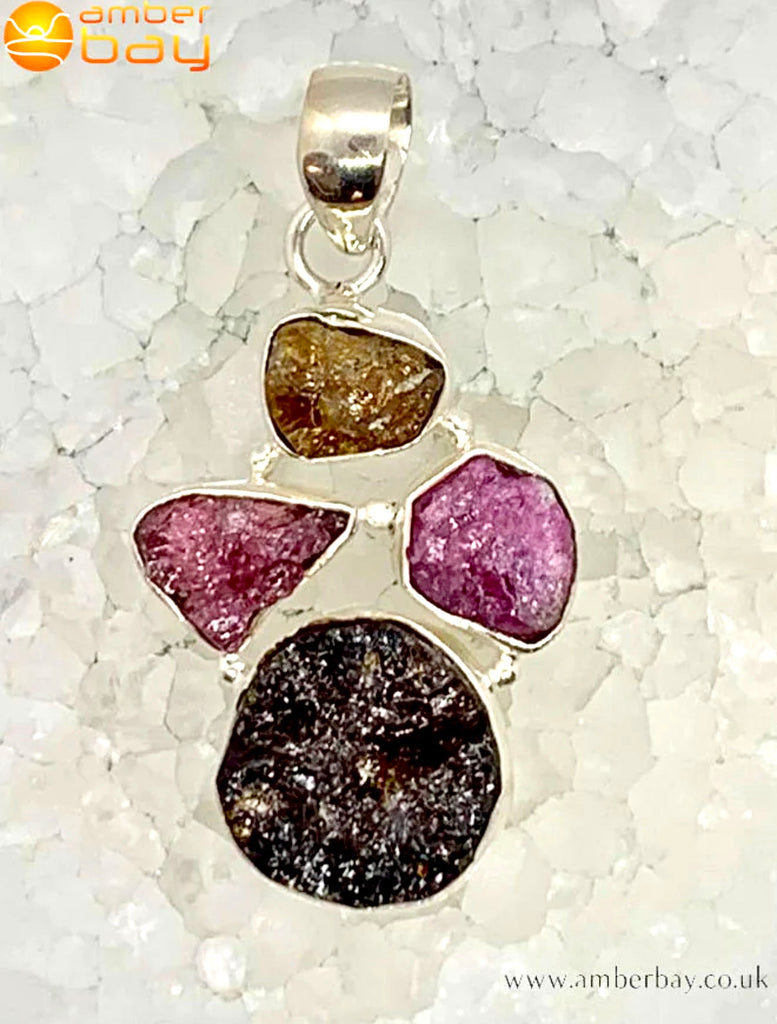 Sterling Silver Tourmaline Pendant