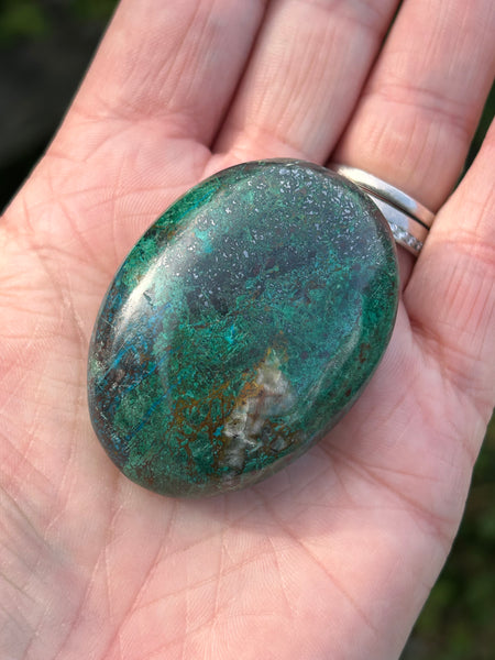 Chrysocolla Palm Stone