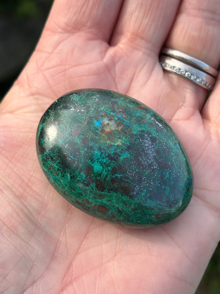 Chrysocolla Palm Stone