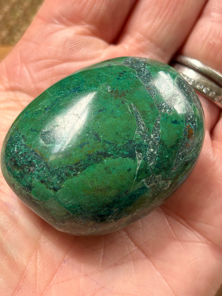 Chrysocolla Palm Stone
