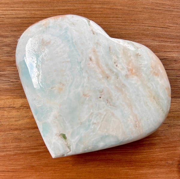 Caribbean Calcite Heart