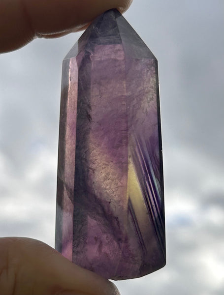 Purple Fluorite Crystal Point
