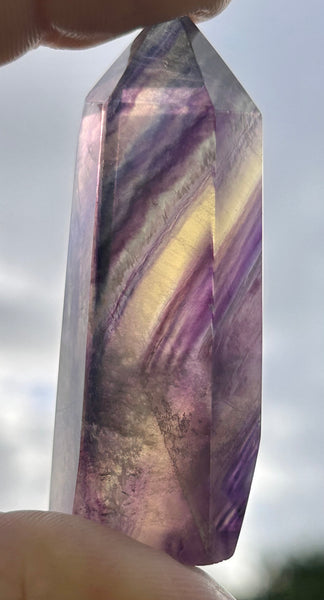 Purple Fluorite Crystal Point