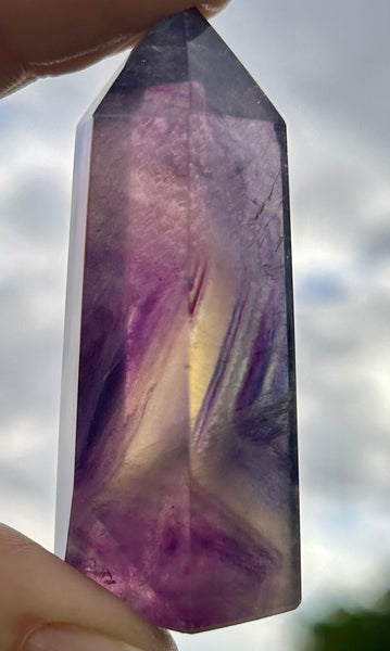 Purple Fluorite Crystal Point