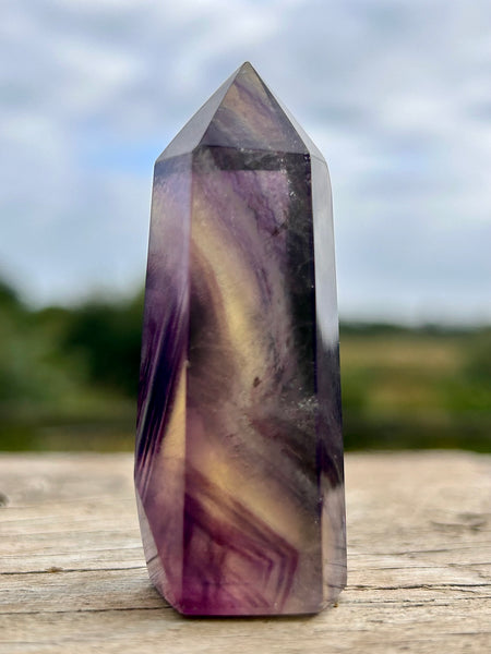 Purple Fluorite Crystal Point
