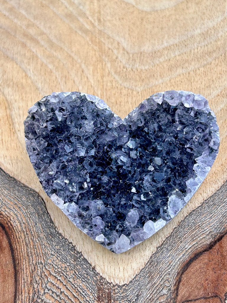 Heart Amethyst Quartz Crystal