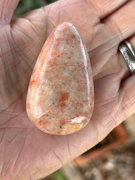 Sunstone Crystal Palm Stone