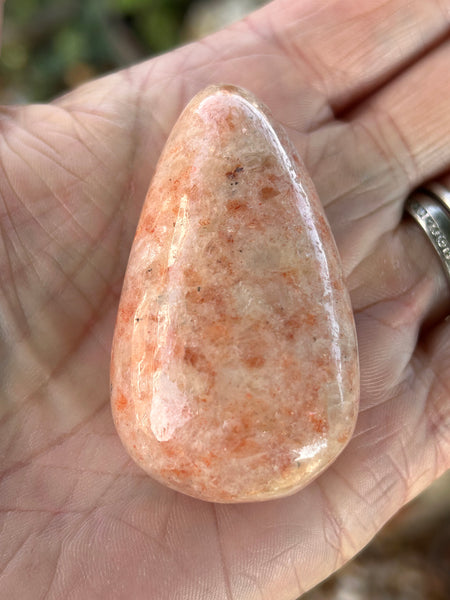 Sunstone Crystal Palm Stone