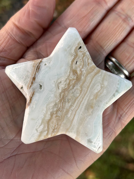 Caribbean Calcite Star Palm Crystal