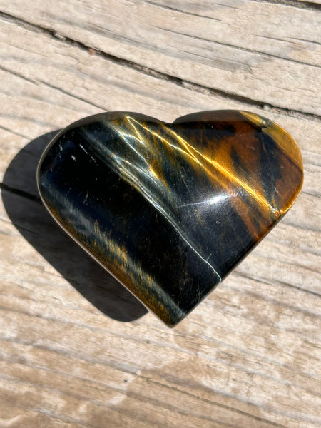 Blue Tigers Eye Heart