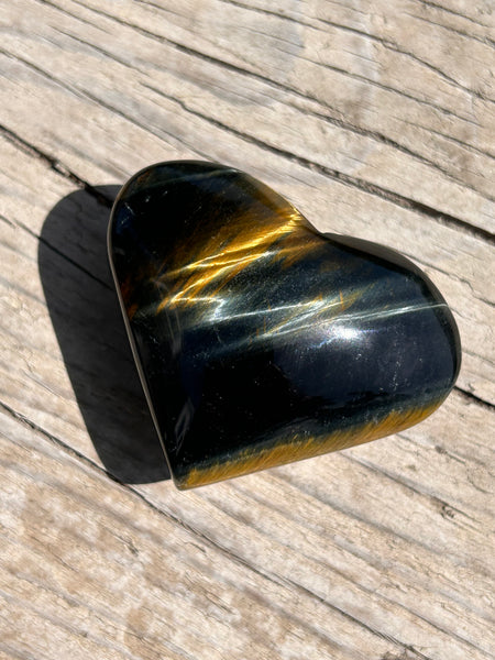 Blue Tigers Eye Heart
