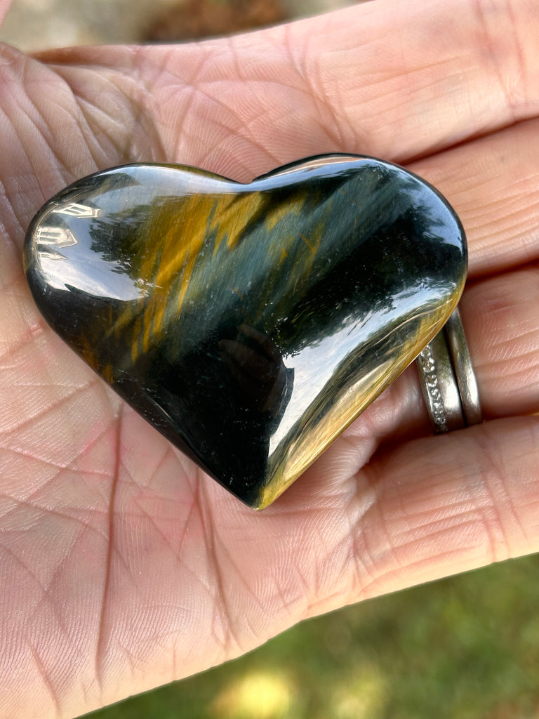 Blue Tigers Eye Heart