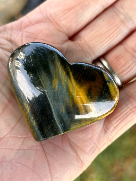 Blue Tigers Eye Heart