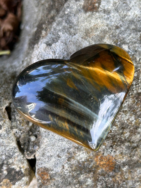 Blue Tigers Eye Heart