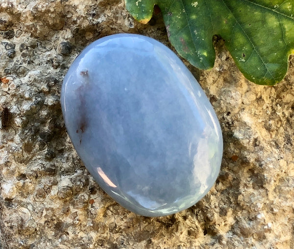 Angelite Palm Stone