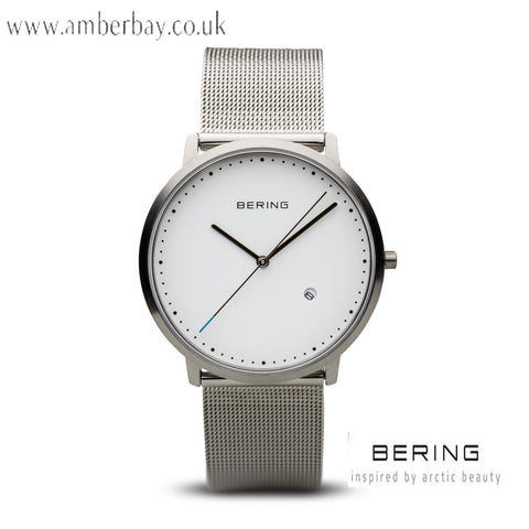 Bering Gents Stainless Steel Mesh Date Watch 11139-004