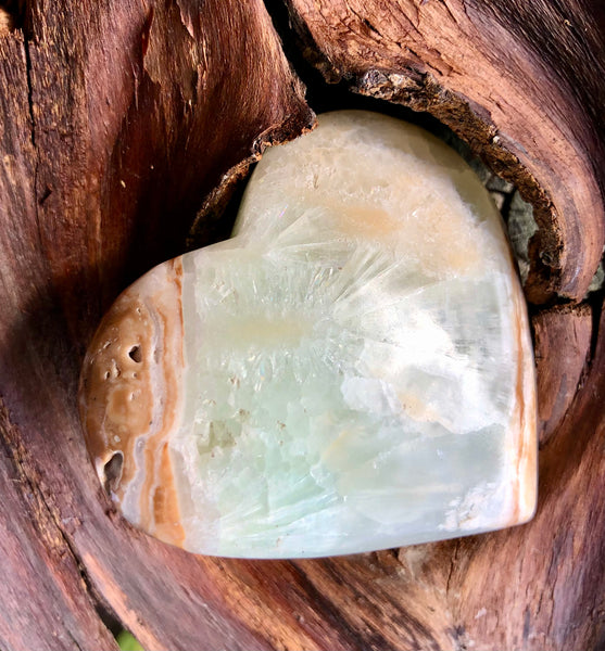 Caribbean Calcite Crystal Heart