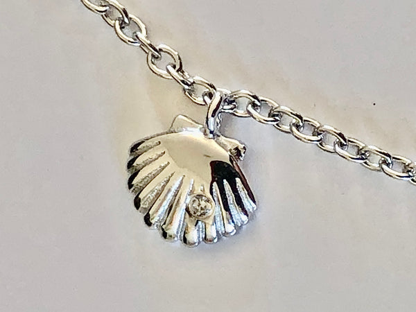 Sterling Silver Sea Theme Charm Anklet