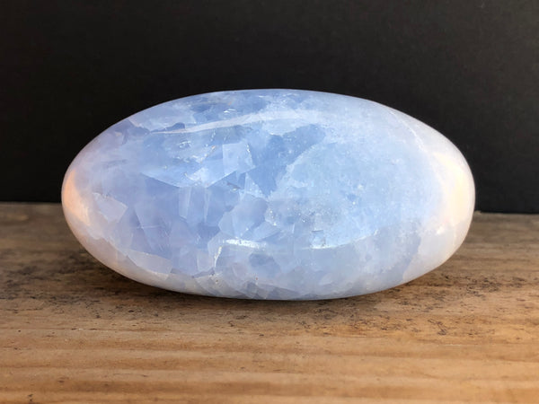 Blue Calcite Palm Stone