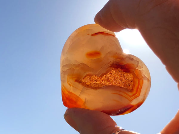 Carnelian (Cornelian) Heart