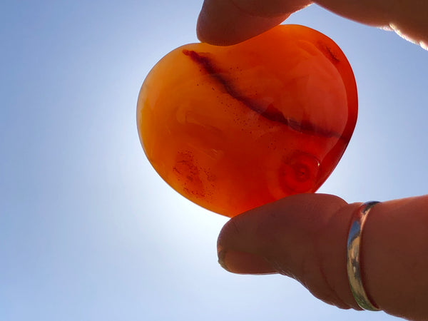 Carnelian (Cornelian) Heart