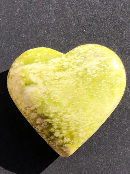 Serpentine Crystal Heart