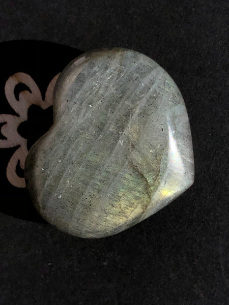 Labradorite Heart