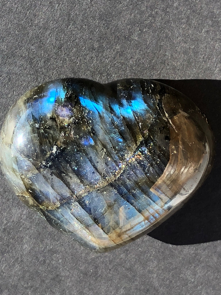 Labradorite Heart