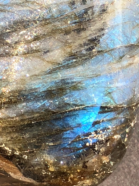Labradorite Heart