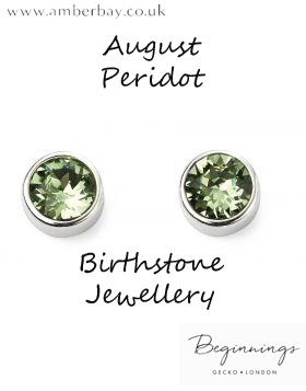 Beginnings August Peridot Swarovski Stud Earrings E5564