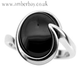 Sterling silver black onyx 2025 ring