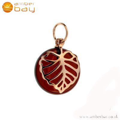 Cherry store amber pendant