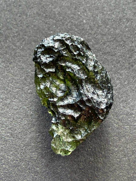 Genuine, raw 3.09 grams piece of Moldavite from Czech Republik