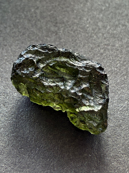 Genuine, raw 3.09 grams piece of Moldavite from Czech Republik