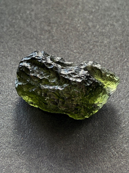 Genuine, raw 3.09 grams piece of Moldavite from Czech Republik
