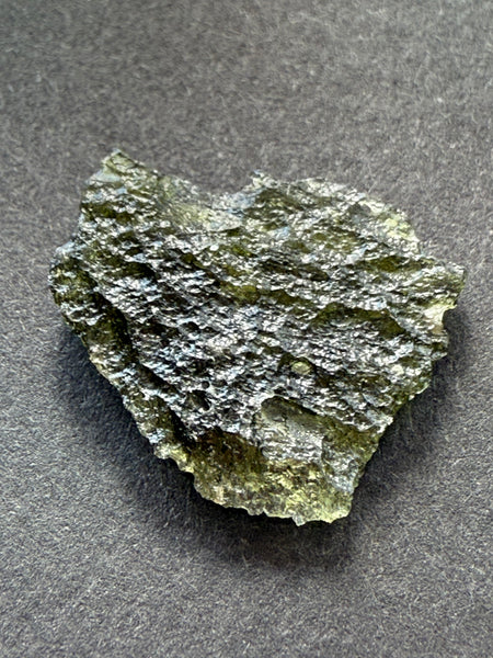 Genuine, raw 2.15 grams Chlum Moldavite from Czech Republic.
