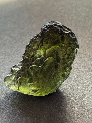 Genuine, raw 3.09 grams piece of Moldavite from Czech Republik