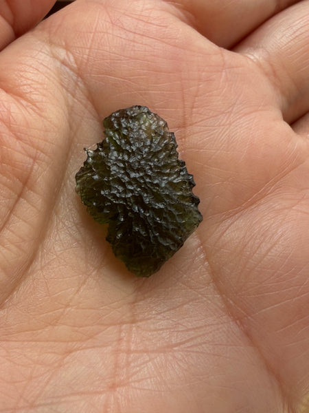 Genuine 2.45 grams Chlum Moldavite