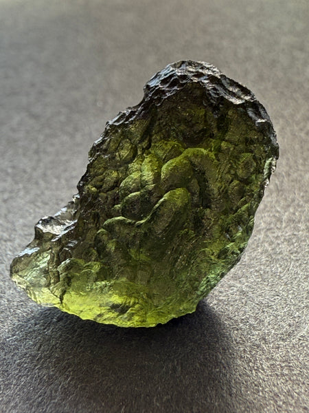 Genuine, raw 3.09 grams piece of Moldavite from Czech Republik