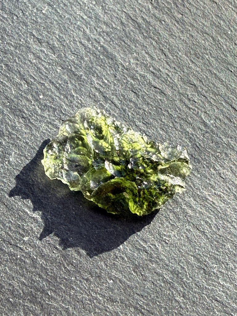 Genuine Nesmen Forest 1.43 grams Moldavite from Czech  Republic