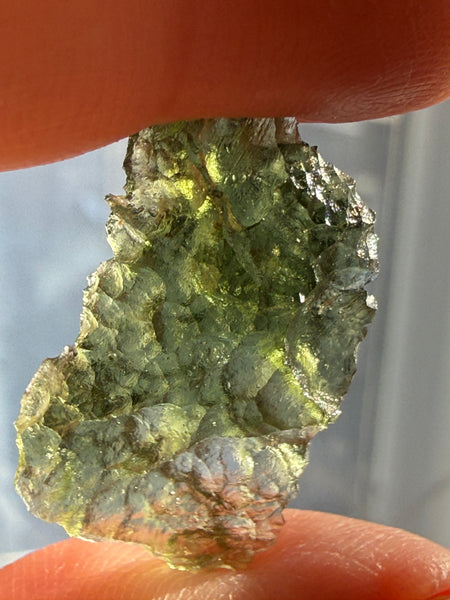 Genuine Nesmen Forest 1.43 grams Moldavite from Czech  Republic