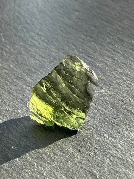 Genuine 1.40 gram Chlum Moldavite from Czech Republic