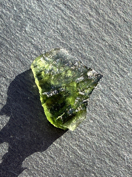 Genuine 1.40 gram Chlum Moldavite from Czech Republic