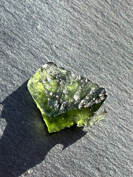 Genuine 1.40 gram Chlum Moldavite from Czech Republic