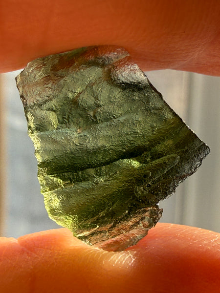 Genuine 1.40 gram Chlum Moldavite from Czech Republic