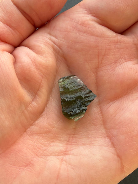 Genuine 1.40 gram Chlum Moldavite from Czech Republic