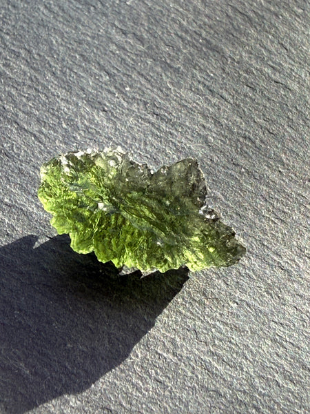 Genuine 2.47 gram Nesmen Forest Moldavite from Czech Republic