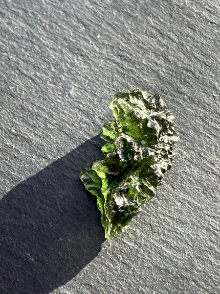 Genuine 2.47 gram Nesmen Forest Moldavite from Czech Republic