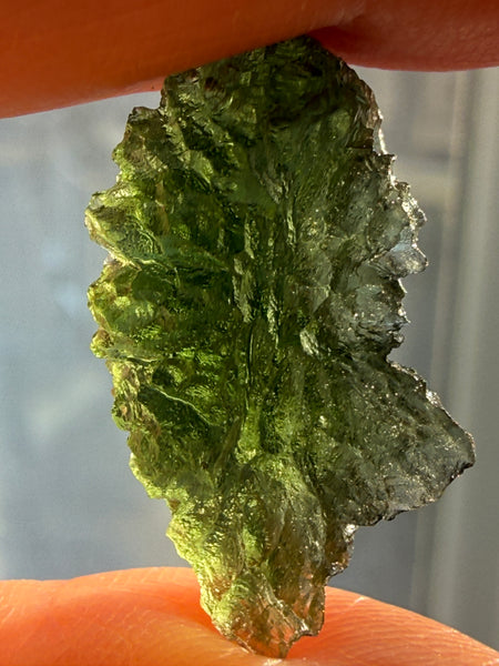 Genuine 2.47 gram Nesmen Forest Moldavite from Czech Republic